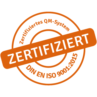 Zertifiziert DIN EN ISO 9001:2015